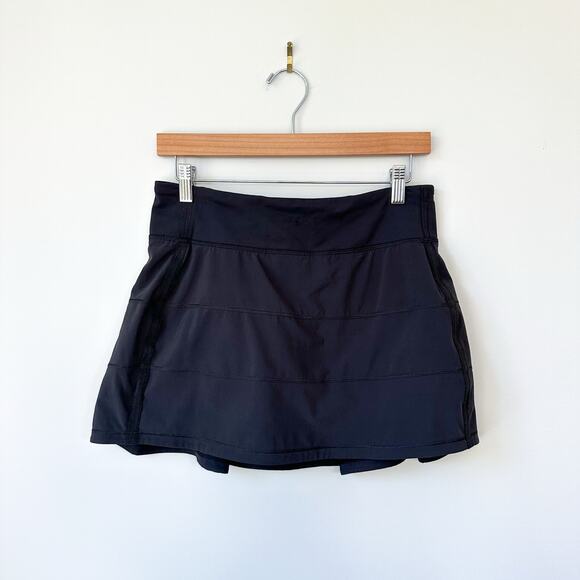 Lululemon Pace Rival Mid-Rise Skirt Black 6 - Picture 1 of 7